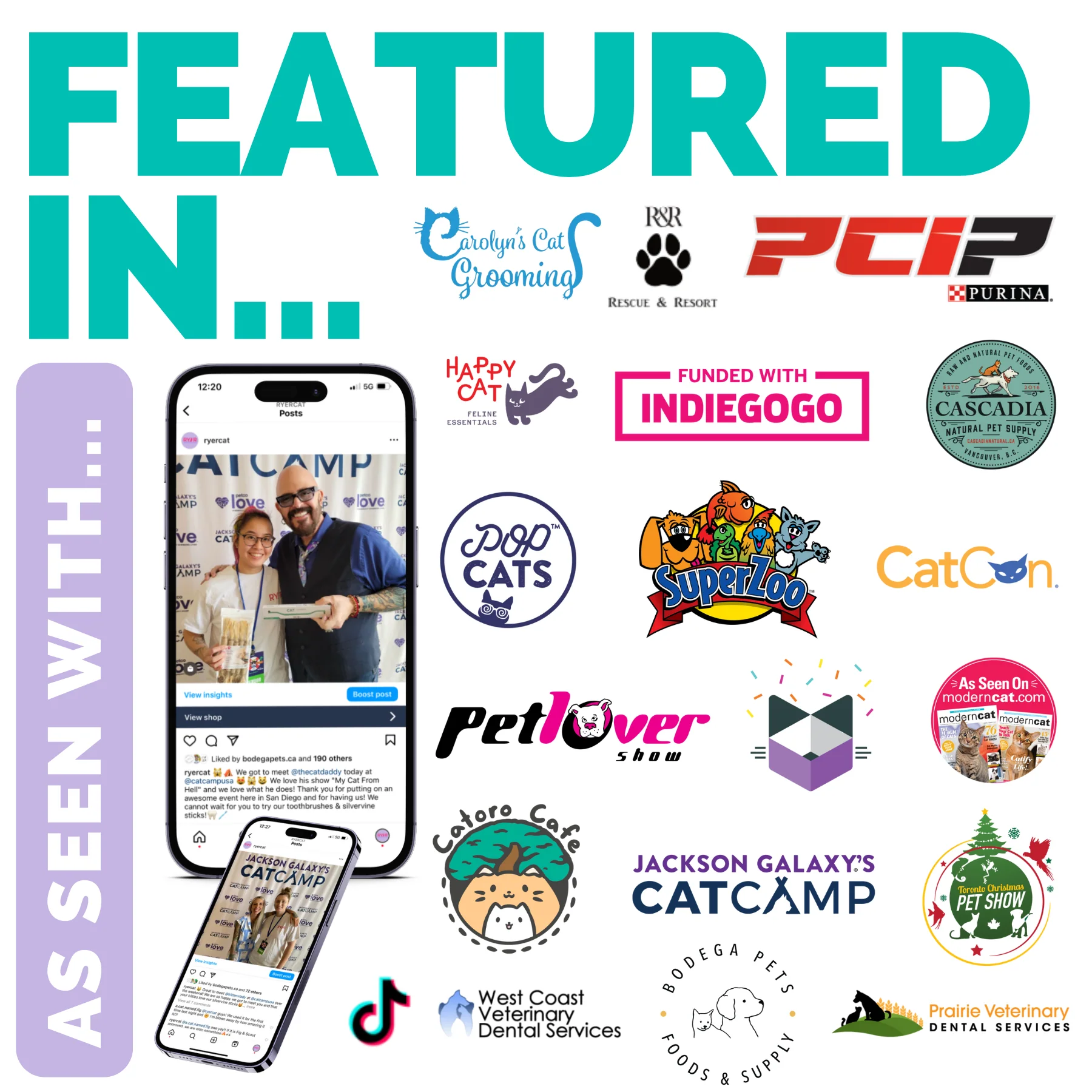 RYERCAT Five-Pack Dual-Sided Cat Toothbrush - Image 3